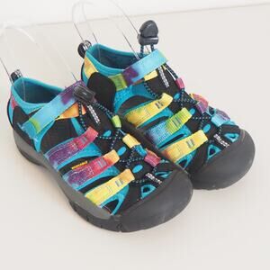 Keen Newport H2 Sandals Rainbow‎ Tie-dye Waterproof Kids Size 12 Sandals